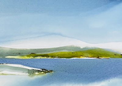 Stephen M. Redpath, A lost land, Watercolour, 96x20 Resipole