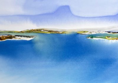 Stephen M. Redpath, A place to breathe, Watercolour, 102x39 Resipole