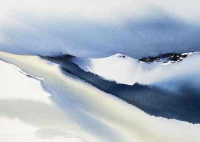 Stephen M. Redpath, Breathless, Watercolour, 100x53 Resipole, SOLD