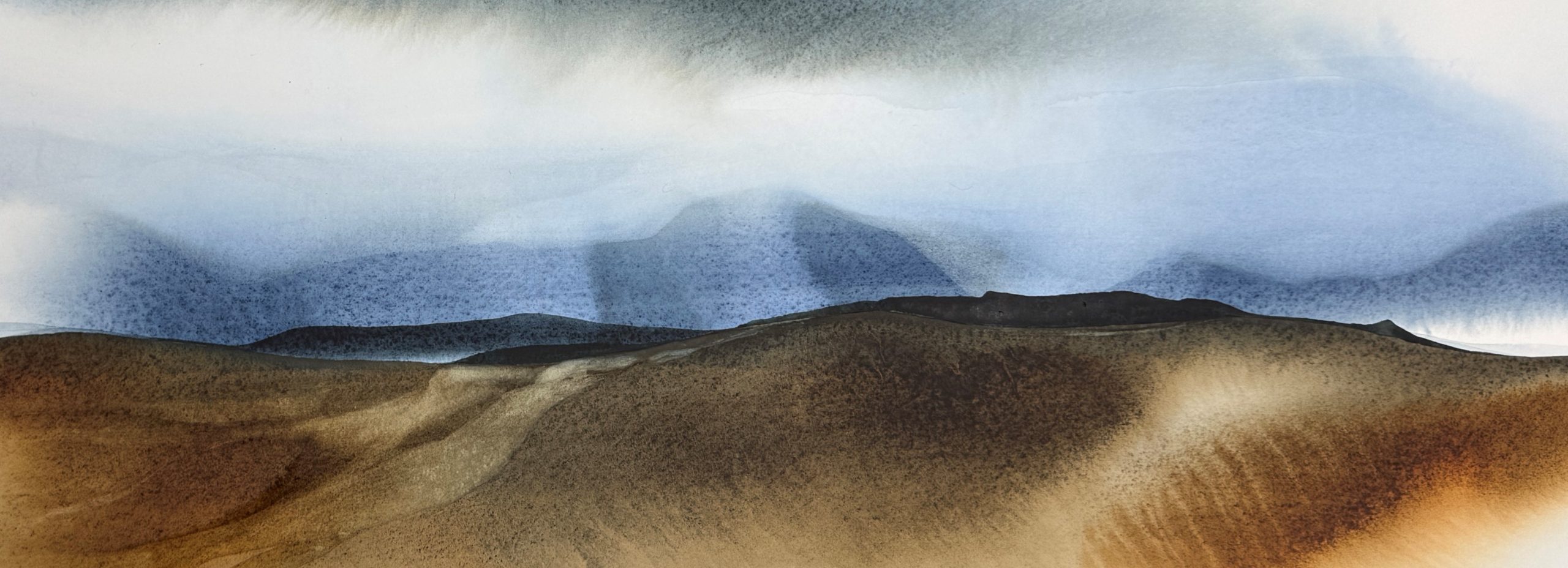 Stephen M. Redpath, Remote shore, Watercolour, 96x63, Available