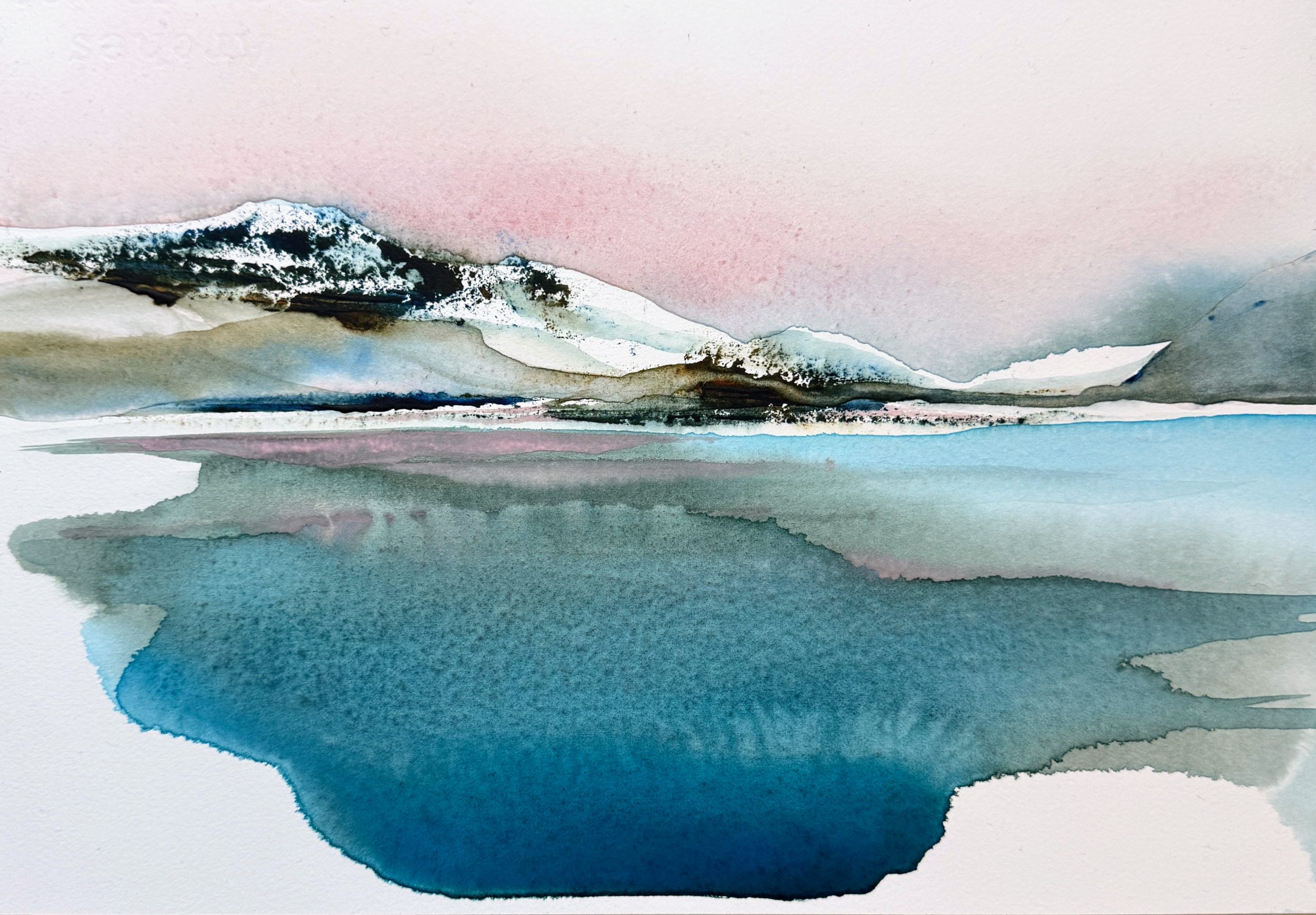 Stephen M. Redpath, Remote shore, Watercolour, 96x63, Available