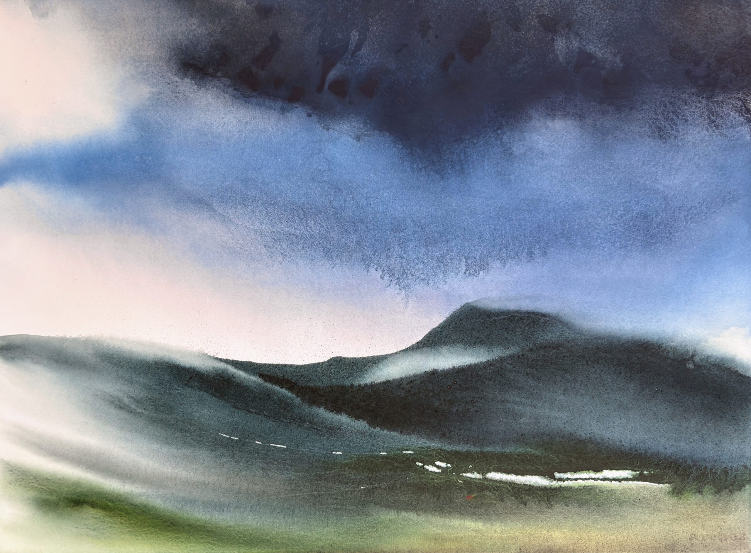 Stephen M. Redpath, Remote shore, Watercolour, 96x63, Available